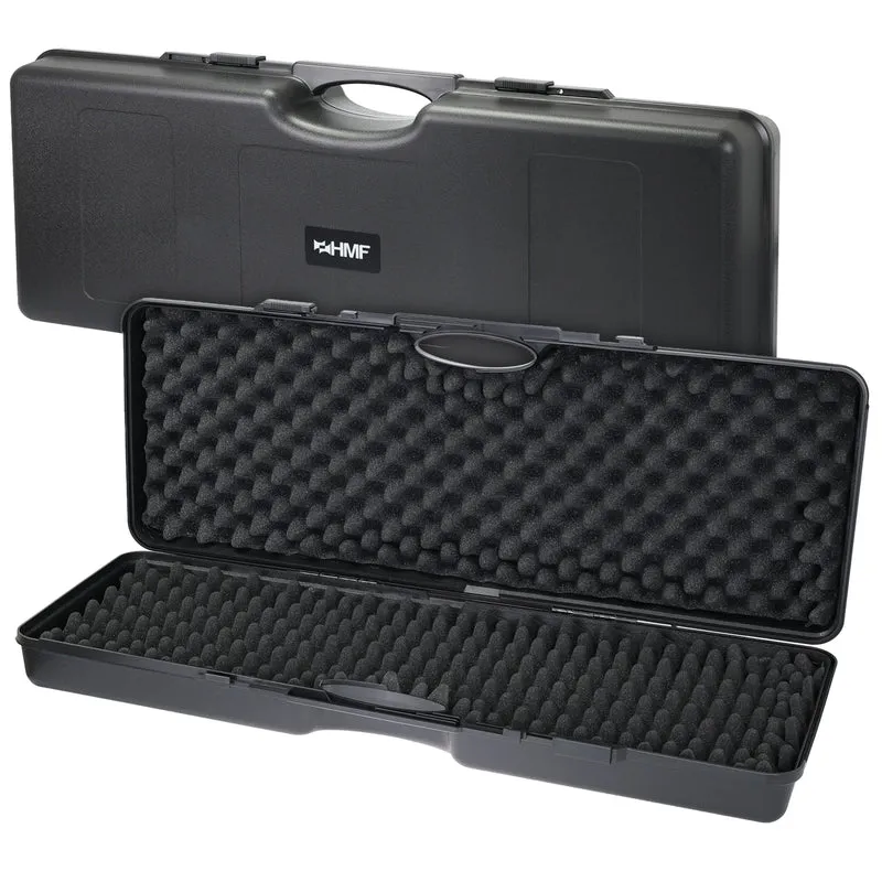 Waffenkoffer für Langwaffen TPK200, Gewehrkoffer mit Schaumstoff, HMF TPK200, Schwarz