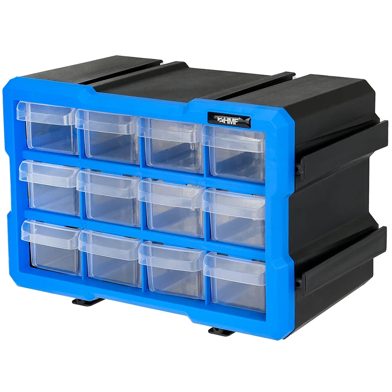 Sortierbox aus Kunststoff, erweiterbarer Sortimentskasten für Kleinteile, HMF STK200