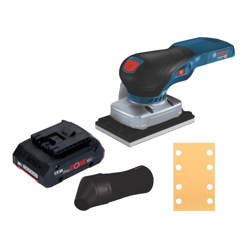 Bosch GSS 18V-13 Professional Akku Schwingschleifer 18 V 100 x 110 mm + 1x ProCORE Akku 4,0 Ah - ohne Ladegerät